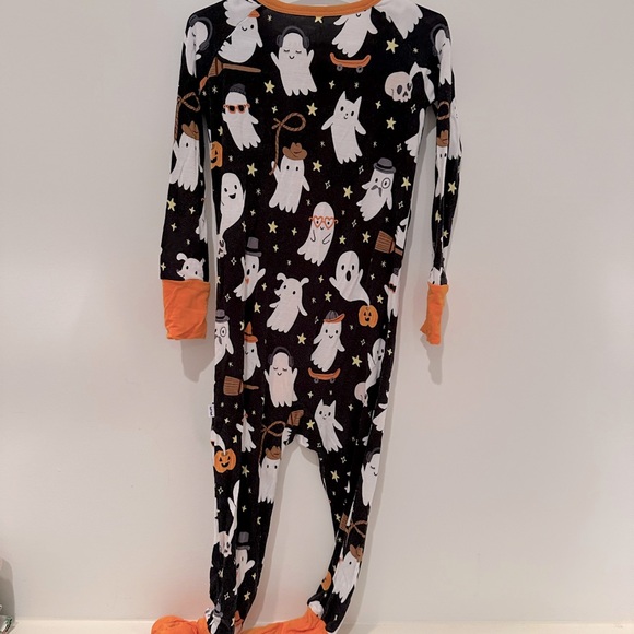 Little Sleepies LS Zippy long sleeve pajamas in Halloween Ghost Print, 18-24 M - Picture 4 of 5